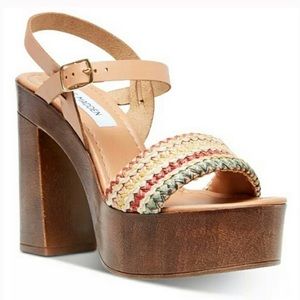Steve Madden Laurisa Multi Raff Platform Sandals